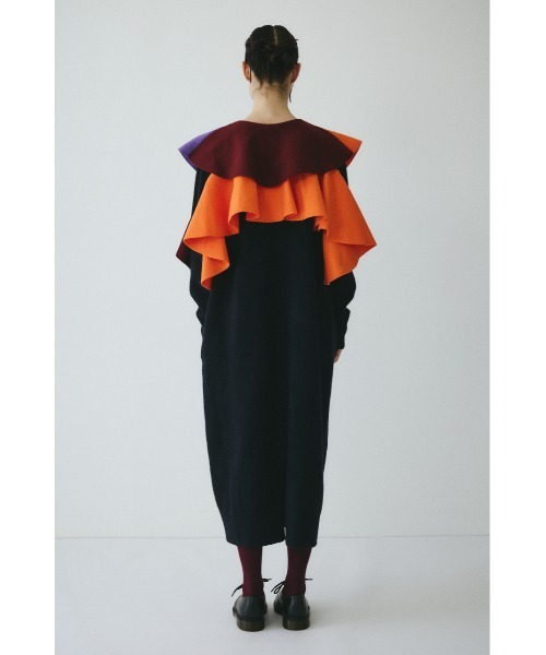 HeRIN.CYE(ヘリンドットサイ)の「Ruffle knit dress ラッフルニットドレス(ワンピース・レディース・ネイビー/グレー/オフホワイト・FREE)」の21枚目の写真
