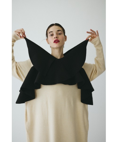 Ruffle knit dress ラッフルニットドレス（ワンピース）｜HeRIN.CYE