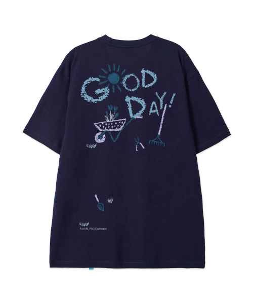 ASTRAL PROJECTION（アストラルプロジェクション）の「[グッドデイ]コットンルーズフィット半袖Tシャツ_スペースネイビー（Tシャツ/カットソー・メンズ・その他・LARGE/MEDIUM/X-LARGE/XX-LARGE）」の4枚目の写真
