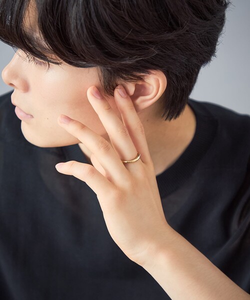Jouete（ジュエッテ）の「[ツイニング] リング フロウ（リング・レディース・イエローゴールド・19号/15号/13号/17号/21号/11号/9号/7号）」の2枚目の写真