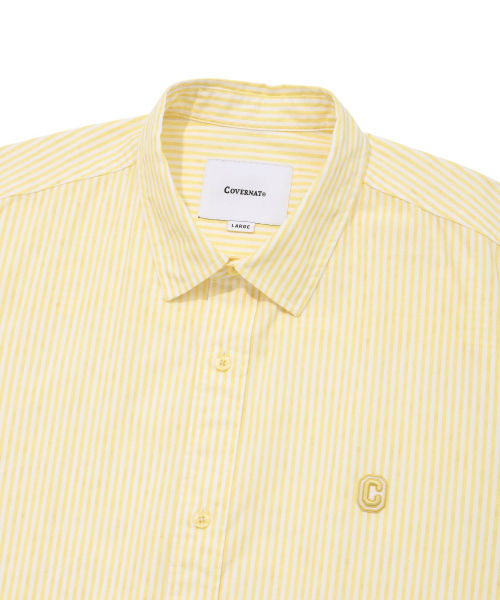 COVERNAT(カバーナット)の「ドローイングストライプハーフシャツイエロー(シャツ/ブラウス・レディース・その他・LARGE/MEDIUM/SMALL/X-LARGE)」の3枚目の写真