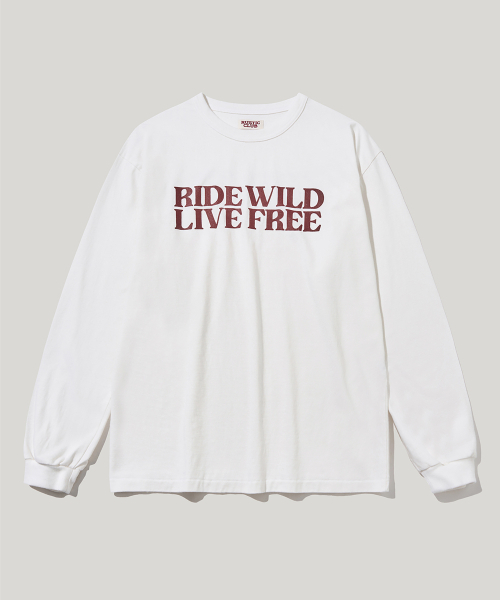 RUSTICCLUB(ラスティッククラブ)の「COWBOY MESSAGE LONG SLEEVE_WHITE(Tシャツ/カットソー・レディース・その他・MEDIUM/LARGE)」の1枚目の写真