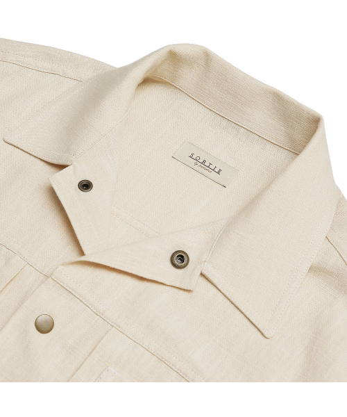sortie(ソルティ)の「Type-2 Linen Trucker Jacket (Ivory)(その他アウター・メンズ・その他・MEDIUM/LARGE/X-LARGE)」の3枚目の写真