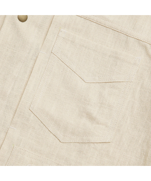 sortie(ソルティ)の「Type-2 Linen Trucker Jacket (Ivory)(その他アウター・メンズ・その他・MEDIUM/LARGE/X-LARGE)」の4枚目の写真