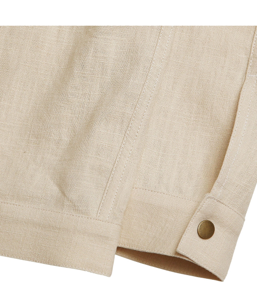 sortie(ソルティ)の「Type-2 Linen Trucker Jacket (Ivory)(その他アウター・メンズ・その他・MEDIUM/LARGE/X-LARGE)」の6枚目の写真
