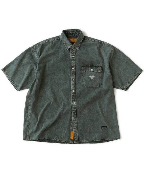 FAT（エフエイティー）の「BEEMENT（シャツ/ブラウス・メンズ・オリーブ/ブラック/オレンジ・JUMBO(XXL)/FAT(XL)/SKINNY(L)/TITCH(M)）」の3枚目の写真