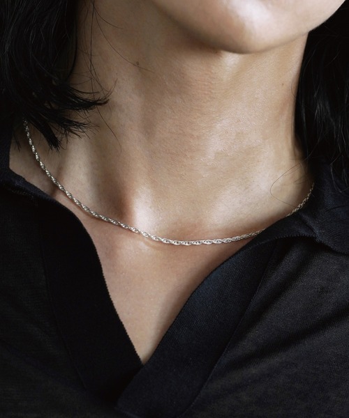 WYM LIDNM（ウィム バイ リドム）の「Silver 925 CROSS-LINK CHAIN NECKLACE（ネックレス・メンズ・シルバー・FREE）」の7枚目の写真