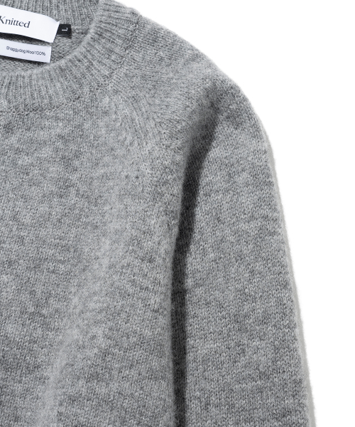 KNITTED(ニッティド)の「シェギドック ウール100% ラウンドカーディガン グレー(カーディガン/ボレロ・レディース・その他・LARGE/MEDIUM/X-LARGE)」の9枚目の写真