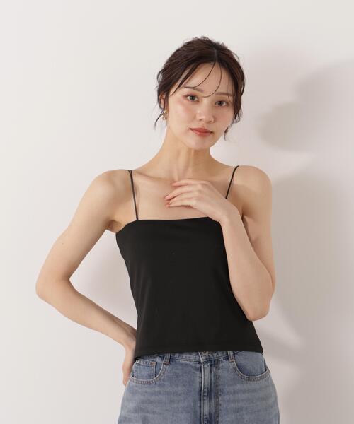 PROPORTION BODY DRESSING(プロポーションボディドレッシング)の「カップ付キャミ / 1216160001(キャミソール・レディース・ホワイト系その他/ブラック・MEDIUM/SMALL)」の2枚目の写真