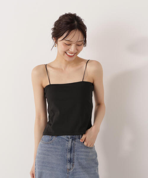 PROPORTION BODY DRESSING(プロポーションボディドレッシング)の「カップ付キャミ / 1216160001(キャミソール・レディース・ホワイト系その他/ブラック・MEDIUM/SMALL)」の6枚目の写真