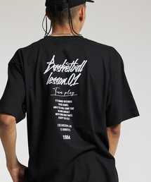 15MIN クォーター チームプレイ グラフィック ロゴ 半袖Tシャツ ブラック ホワイト