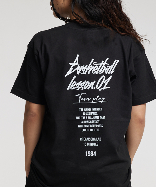 CREAM SODA LAB（クリームソーダラボ）の「15MIN クォーター チームプレイ グラフィック ロゴ 半袖Tシャツ ブラック ホワイト（Tシャツ/カットソー・レディース・その他・LARGE/MEDIUM/X-LARGE/XX-LARGE）」の17枚目の写真