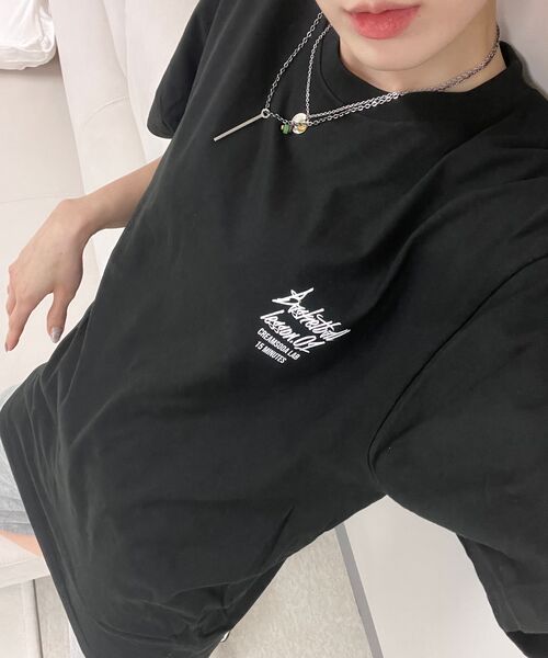 CREAM SODA LAB（クリームソーダラボ）の「15MIN クォーター チームプレイ グラフィック ロゴ 半袖Tシャツ ブラック ホワイト（Tシャツ/カットソー・レディース・その他・LARGE/MEDIUM/X-LARGE/XX-LARGE）」の11枚目の写真