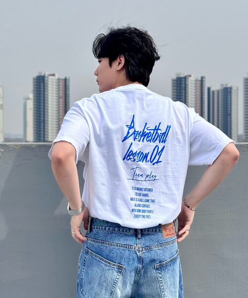 CREAM SODA LAB（クリームソーダラボ）の「15MIN クォーター チームプレイ グラフィック ロゴ 半袖Tシャツ ブラック ホワイト（Tシャツ/カットソー・レディース・その他・LARGE/MEDIUM/X-LARGE/XX-LARGE）」の5枚目の写真