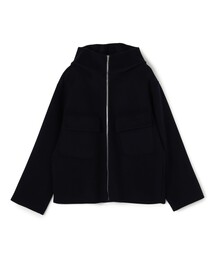 ウールカシミヤダブルフェイス フーデッドブルゾン