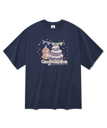 コングラチュレーション 半袖Tシャツ ネイビー