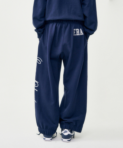 FROM ARLES（フロムアルル）の「イターナルユース スウェットパンツ / ネイビー（スウェットパンツ・メンズ・ネイビー・LARGE/MEDIUM）」の2枚目の写真