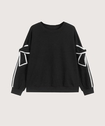 LA POMME petit（ラポミ・プチ）の「Ribbon Motif Sweat（スウェット）」
