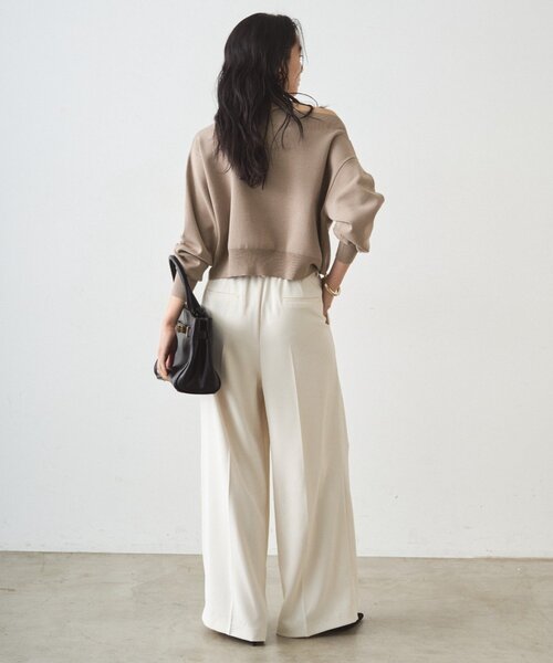 LOUNGEDRESS（ラウンジドレス）の「2タックワイドパンツ（その他パンツ・レディース・ネイビー/ベージュ/アイボリー/ブラック・SMALL/MEDIUM）」の7枚目の写真
