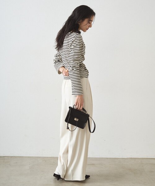 LOUNGEDRESS（ラウンジドレス）の「2タックワイドパンツ（その他パンツ・レディース・ネイビー/ベージュ/アイボリー/ブラック・SMALL/MEDIUM）」の11枚目の写真