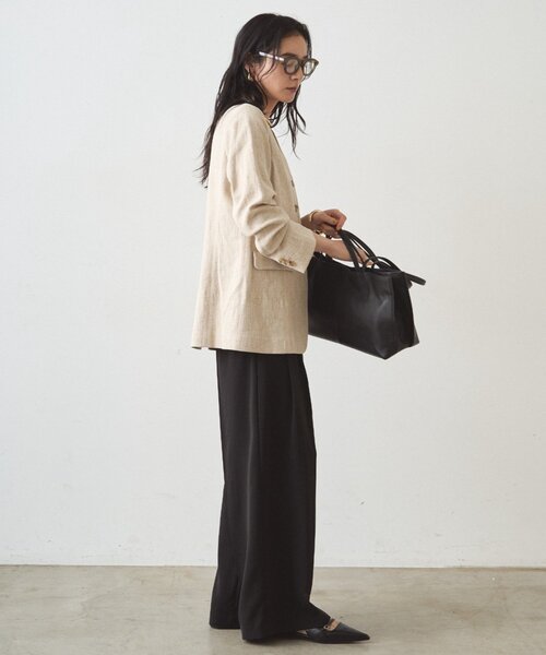 LOUNGEDRESS（ラウンジドレス）の「2タックワイドパンツ（その他パンツ・レディース・ネイビー/ベージュ/アイボリー/ブラック・SMALL/MEDIUM）」の22枚目の写真