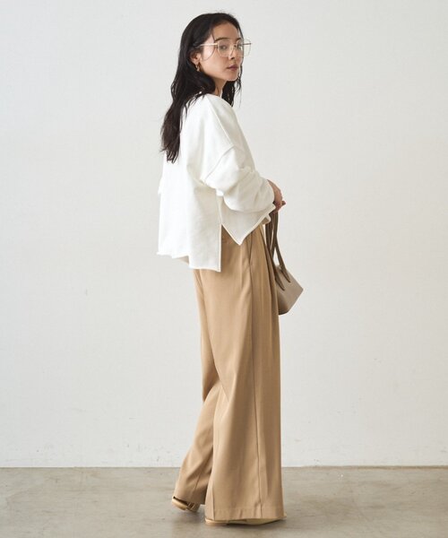 LOUNGEDRESS（ラウンジドレス）の「2タックワイドパンツ（その他パンツ・レディース・ネイビー/ベージュ/アイボリー/ブラック・SMALL/MEDIUM）」の21枚目の写真