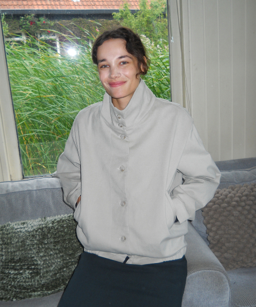 ハイネックジャケットフォグ