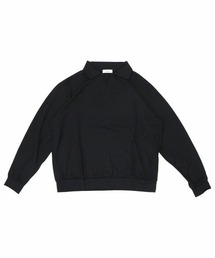 【alvana】MERINO WOOL SKIPPER L/S SWEAT SHIRTS / ブラック [ALV-00133]