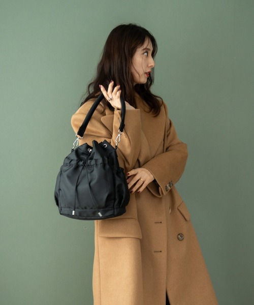 REAIMER(リエメ)の「REAIMER【リエメ】2way ドロストバッグ ハンドバッグ(バックパック/リュック・レディース・アイボリー/ブラウン/グレー/ブラック・FREE)」の22枚目の写真