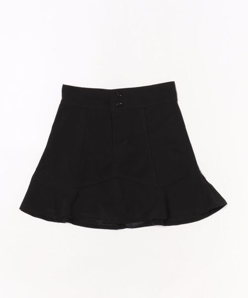 VIBGYOR Women(ヴィブジョー ウィメン)の「【Mayree】ミニ丈 マーメイド フレア スカート(スカート・レディース・ブラック・MEDIUM)」の2枚目の写真