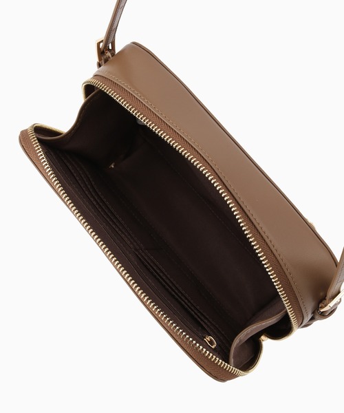 LAZY SUSAN（レイジースーザン）の「ショルダーバッグ　ボックスムース（ショルダーバッグ・レディース・ブラウン/ブラック・FREE）」の4枚目の写真