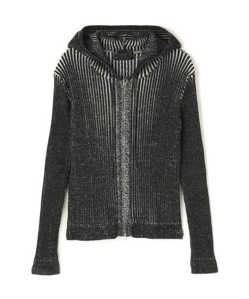 SIS（エスアイエス）の「SIS/エスアイエス/Rib Zip Hoodie（パーカー・レディース・ブラック/グレー・F）」の4枚目の写真