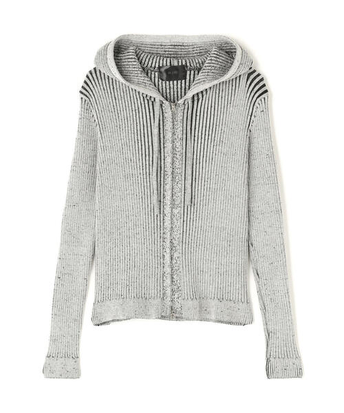 SIS（エスアイエス）の「SIS/エスアイエス/Rib Zip Hoodie（パーカー・レディース・ブラック/グレー・F）」の2枚目の写真