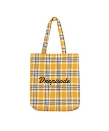DREPISODE（ドレピソード）の「DQC セイントフランネルチェックショルダーバッグ DL12-YE（エコバッグ/サブバッグ）」