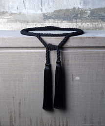 KIRTIMUKHA（キールティムカ）の「ロングタッセルダークロープベルト（ベルト）」