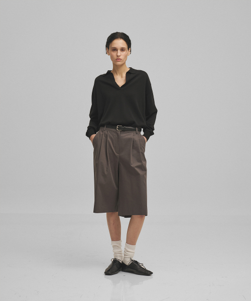 ANOTHER OFFICE WOMEN（アナザー オフィス ウーマン）の「w. Officer Bermuda Pants (Graphite)（その他パンツ・レディース・その他・36/34）」の3枚目の写真