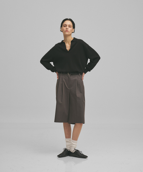 ANOTHER OFFICE WOMEN（アナザー オフィス ウーマン）の「w. Officer Bermuda Pants (Graphite)（その他パンツ・レディース・その他・36/34）」の5枚目の写真