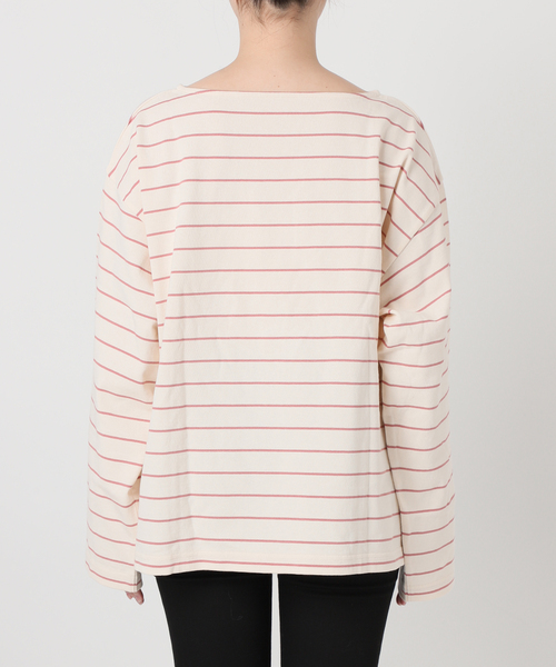 JOURNAL STANDARD（ジャーナルスタンダード）の「カラーボーダーリラックスCS（Tシャツ/カットソー・レディース・ネイビー/サックスブルー/ピンク/ボルドー・FREE）」の21枚目の写真