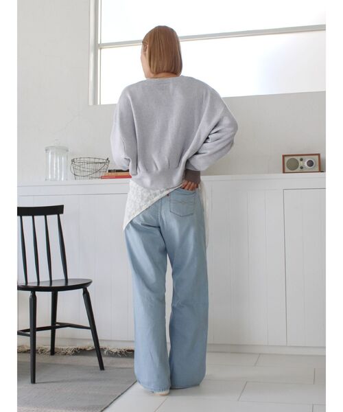 Ungrid（アングリッド）の「ライトオンスストレートデニム（デニムパンツ・レディース・ライトブルー・25inch/24inch/26inch）」の9枚目の写真