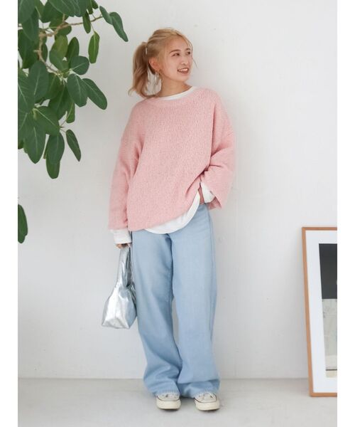 Ungrid（アングリッド）の「ライトオンスストレートデニム（デニムパンツ・レディース・ライトブルー・25inch/24inch/26inch）」の13枚目の写真