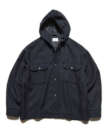 SOPHNET. | FANCY TWEED HOODED SHIRT(ブルゾン)