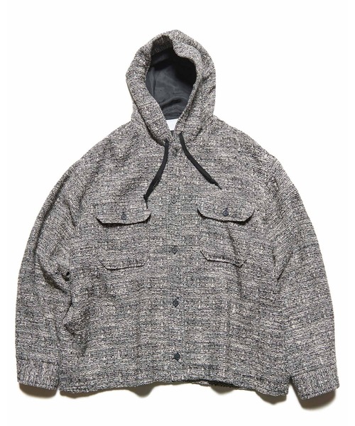 SOPHNET.（ソフネット）の「FANCY TWEED HOODED SHIRT（ブルゾン・メンズ・B/A・2/3/4/5/1）」の2枚目の写真
