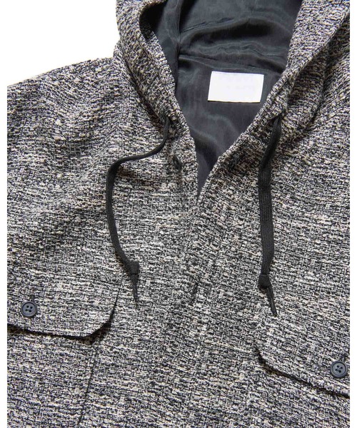 SOPHNET.（ソフネット）の「FANCY TWEED HOODED SHIRT（ブルゾン・メンズ・B/A・2/3/4/5/1）」の6枚目の写真