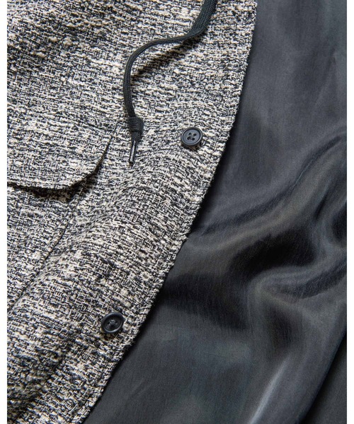 SOPHNET.（ソフネット）の「FANCY TWEED HOODED SHIRT（ブルゾン・メンズ・B/A・2/3/4/5/1）」の7枚目の写真