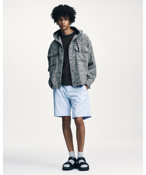 SOPHNET.（ソフネット）の「FANCY TWEED HOODED SHIRT（ブルゾン・メンズ・B/A・2/3/4/5/1）」の4枚目の写真