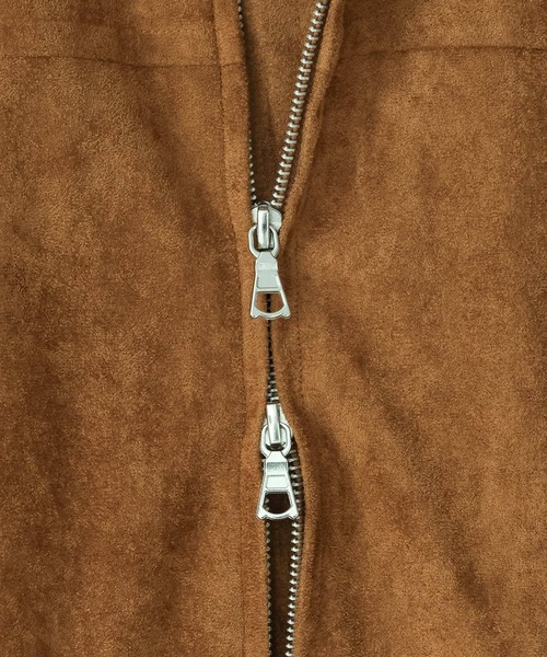 LOWRYS FARM（ローリーズファーム）の「【LFM(U)】スウェードライクＺＩＰジャケット　 636527（ブルゾン・メンズ・ライトグレー/ブラウン・MEDIUM/LARGE）」の11枚目の写真