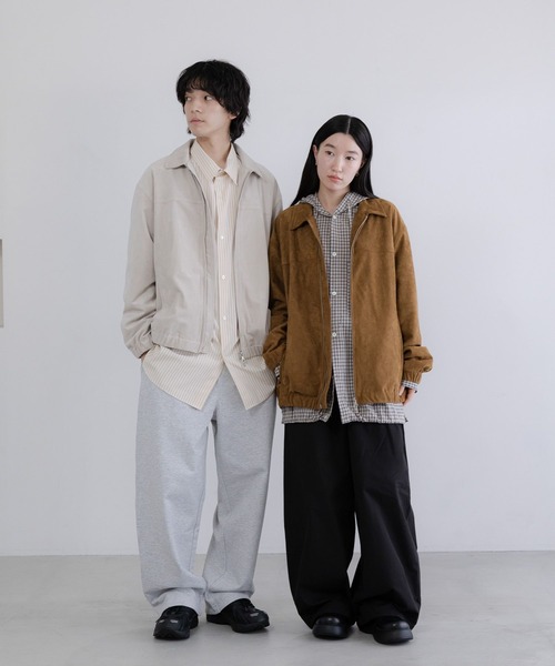 LOWRYS FARM（ローリーズファーム）の「【LFM(U)】スウェードライクＺＩＰジャケット　 636527（ブルゾン・メンズ・ライトグレー/ブラウン・MEDIUM/LARGE）」の15枚目の写真