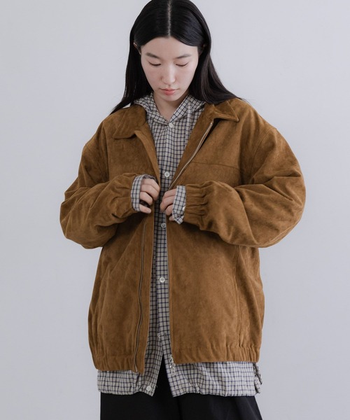 LOWRYS FARM（ローリーズファーム）の「【LFM(U)】スウェードライクＺＩＰジャケット　 636527（ブルゾン・メンズ・ライトグレー/ブラウン・MEDIUM/LARGE）」の19枚目の写真