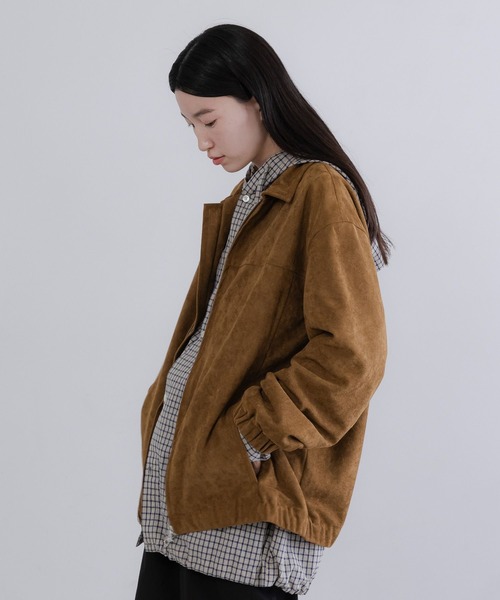 LOWRYS FARM（ローリーズファーム）の「【LFM(U)】スウェードライクＺＩＰジャケット　 636527（ブルゾン・メンズ・ライトグレー/ブラウン・MEDIUM/LARGE）」の20枚目の写真