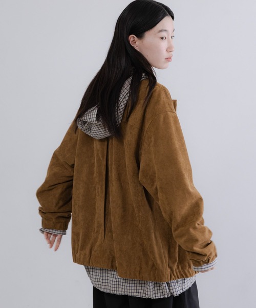 LOWRYS FARM（ローリーズファーム）の「【LFM(U)】スウェードライクＺＩＰジャケット　 636527（ブルゾン・メンズ・ライトグレー/ブラウン・MEDIUM/LARGE）」の21枚目の写真